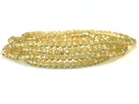 Armband mit Kristallperlen, Crystal Glasperlen, Gummiband, gold, Länge ca. 40cm